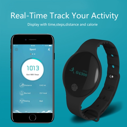 

Ultra Thin Fitness Tracker Health Sleep Activity Tracker Sport Watch Wristband Smart Clock Sedentary Reminder Smart Bracelet Outdoor Running Walking for iPhone/Android IP66 Waterproof