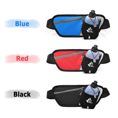 

Multi Functional Hiking Waist Bag Bottle Hold Bag Running Pouch with Single Adjustable belt for Cycling Camping Climbing Travel