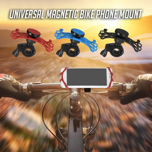 

Magnetic Bike Phone Mount Universal Bicycle Motorcycle Handlebar Phone Holder for Cell Phones and GPS
