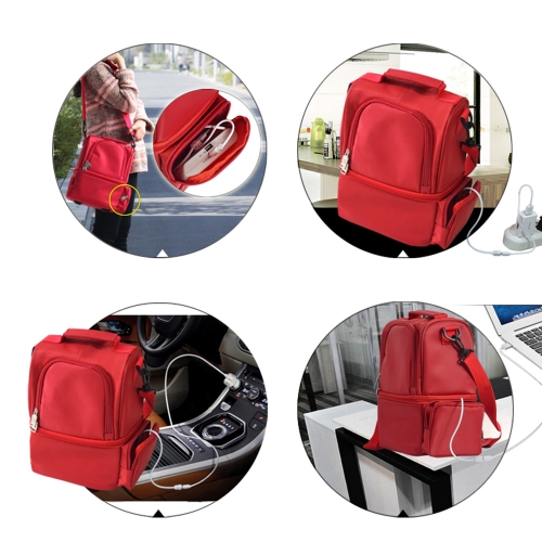 

12L USB Heating Insulated Lunch Bag Thermal Travel Cooler Bag