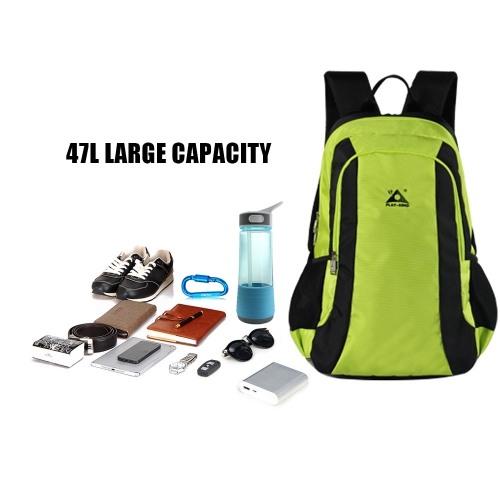 

47L Camping Travel Backpack with Folding Chair Backpack and Stool Chair Combo