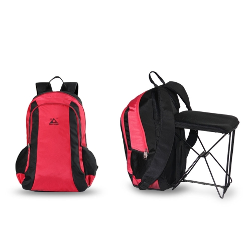 47L Camping Travel Backpack with Folding Chair Backpack and Stool Chair Combo