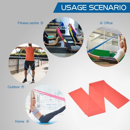 

Exercise Resistance Band Sport Yoga Elastic Bands Natural Latex Elastic Exercise Equipment for Physical Therapy Pilates Stretch Yoga Strength Training Workout