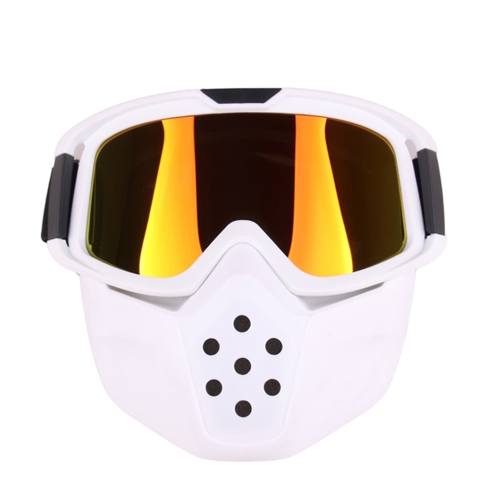 

Lens Motorcycle Goggles Mask Motocross Face Mask Glasses Detachable Helmet Goggles Windproof Anti-dust Outdoors
