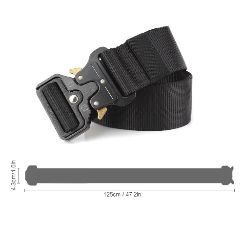 

Lixada Nylon Waist Belt with Metal Buckle Adjustable Heavy Duty Training Carry Waist Belt