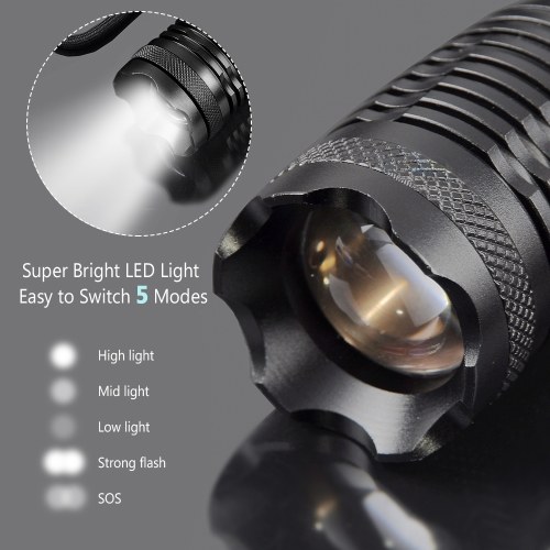 

235-T6 Portable Telescopic LED Flashlight