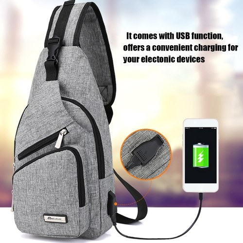

Portable Chest Bag with USB Port