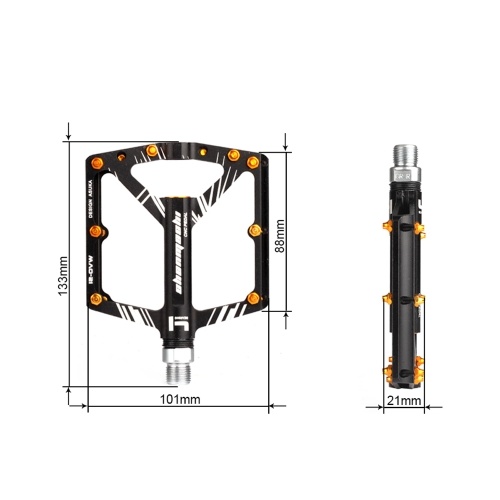 

BIKEIN PRO 2pcs Mountain Bike Anti-skid Foot Pedal Ultralight Bearing Aluminum Alloy Multi-Colors Treadle Accessories of Bicycle