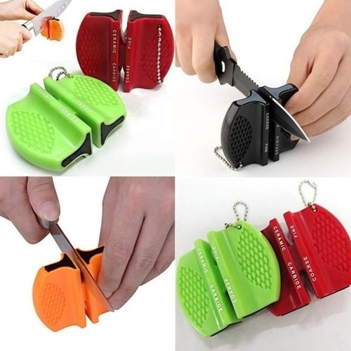 

Mini Household Fast Cut Sharpener Dual-purpose Portable Outdoor Cuter Sharpener Kitchen Tool