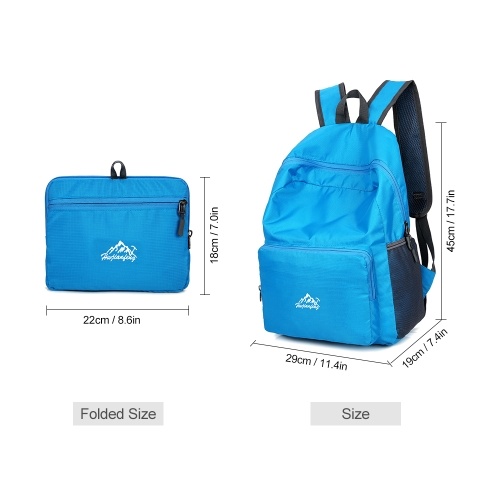 

25L Ultra Lightweight Backpack Water Resistant Daypack Foldable Outdoor Bag for Camping Travel Hiking