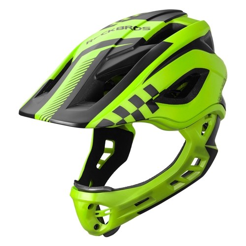 

Kid Bike Full Face Helmet Children Riding Skateboard Safety Helmet Skating Rollerblading Longboard Sports Protective Equipment with Detachable Jaw