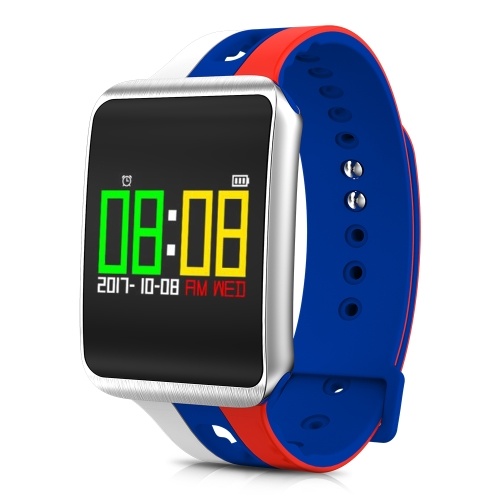 Smart Watch Ultra Long Standby Time Smart Orologio da polso Distance Calorie Message Reminder Frequenza cardiaca Test di pressione sanguigna Running Arrampicata Fitness Sport Smart Bracelet Festeggia per la Coppa del Mondo