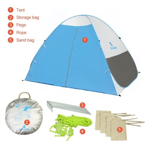 

Automatic Instant Pop Up Beach Tent Lightweight Outdoor UV Protection Camping Fishing Tent Cabana Sun Shelter