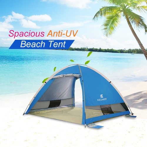 

Automatic Instant Pop Up Beach Tent Lightweight Outdoor UV Protection Tent Water Repellent Camping Tent Cabana Sun Shelter 3-4 People