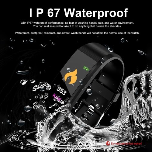 

115PLUS Intelligent Multi-function Color Screen Bracelet for Android IOS