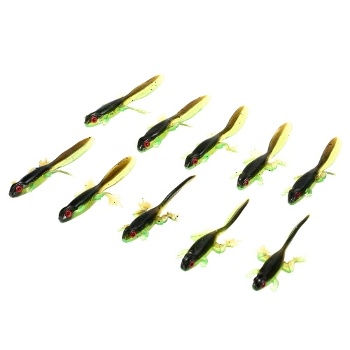 

10Pcs Мягкий 3.7g / 8cm Причуда головастичной лягушки