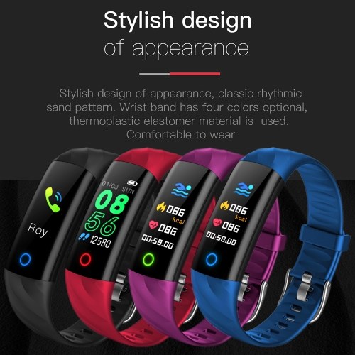 

Smart Bracelet IP67 Waterproof Swim Fitness Tracker Health Monitor Heart Rate Blood Pressure Blood Oxygen Step Calorie Counter Wristband