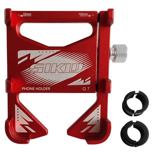 

Bike Phone Mount Aluminum Alloy Bike Phone Holder Universal & 360° Rotation Bicycle Phone Bracket