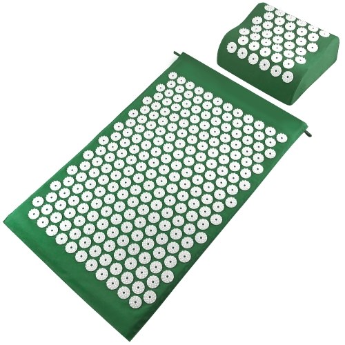 Acupuncture Mat Pillow Set Acupressure Mat Cushion Massage Pillow Pad with Storage Bag for Full Body Massage Cushion