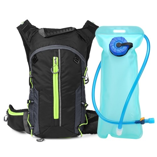 

Foldable Cycling Backpack Lightweight Outdoor Sports Bike Riding Hydration Pack Backpack with 2L Water Bladder