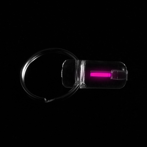 

Acrylic Tritium Self Luminous Key Ring Ultralight Outdoor Glow In The Dark Keychain