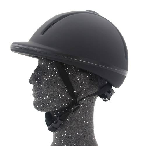 

Professional Horse Riding Helmet Adjustable Size Half Face Cover Protective Headgear Secure Equipment