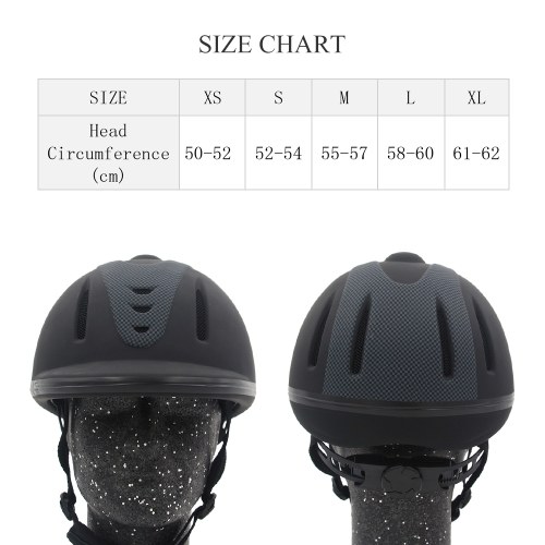 

Professional Horse Riding Helmet Adjustable Size Half Face Cover Protective Headgear Secure Equipment