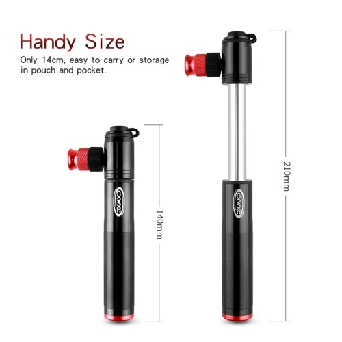

Mini Portable Manual Operation Bike Pump Fit US and French Nozzle Specifications