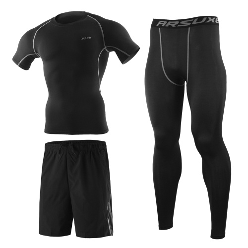 

3Pcs Men Workout Clothes Set