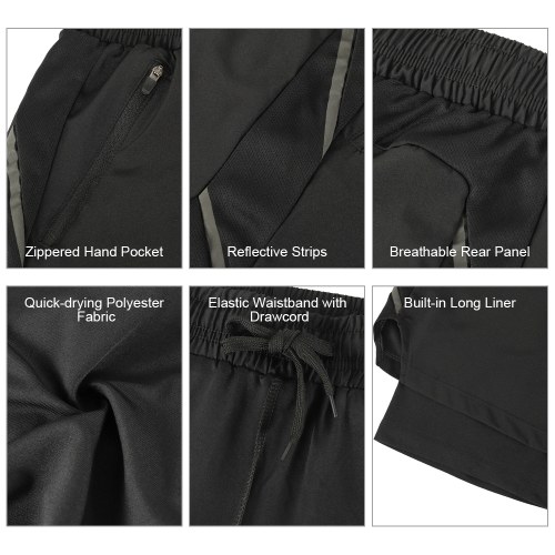 

Men 2 in 1 Running Shorts