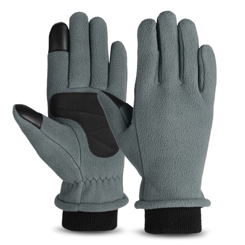 Gants thermiques d'hiver en laine polaire pour écran tactile