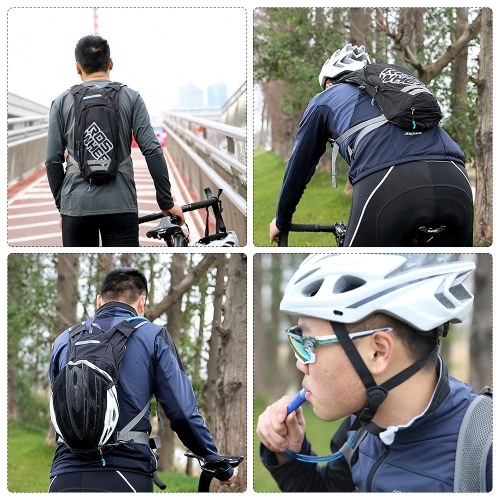 1.5 L Outdoor Running Bag with Drinking Bag Bicycle Backpack Sports Vest Ultralight Riding Bags Women Men Breathable Jogging Sport Backpack Soft Water Flask For Camping Hiking Cycling Sport Bag