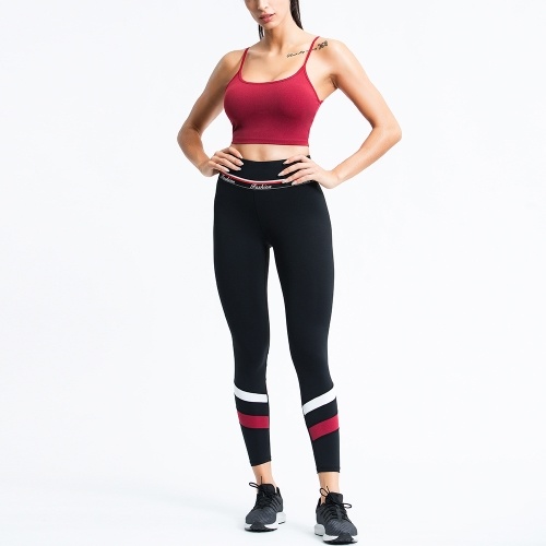 

Women's 2 Pieces Outfits Spaghetti Sleeveless Sports Tops