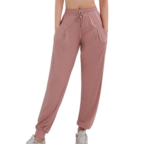 

Women Sport Pants Quick Dry with Pockets Drawstring Elastic Waist Trouser Joggers Casual