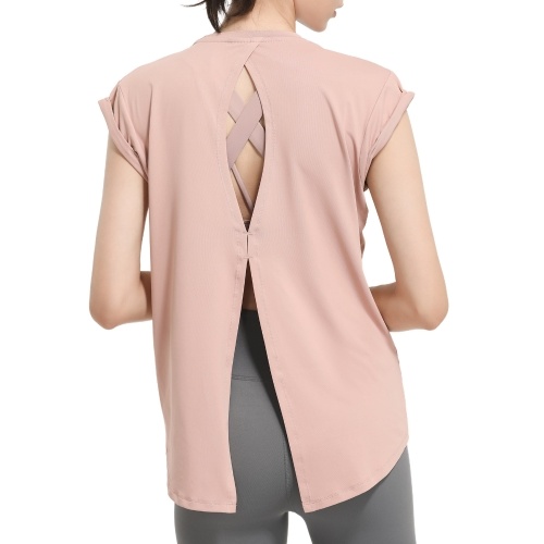 Women Sport T-Shirt Hollow Out Split Back O Neck Short Sleeve Quick-Dry Vest Running Fitness Yoga Loose Tops
Women Sport T-Shirt Hollow Out Split Back O Neck Short Sleeve Quick-Dry Vest Running Fitness Yoga Loose Tops