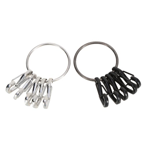 

Outdoor Tool Set Activities Keyring +5 Mini "D" Shaped Split Spring Buckle