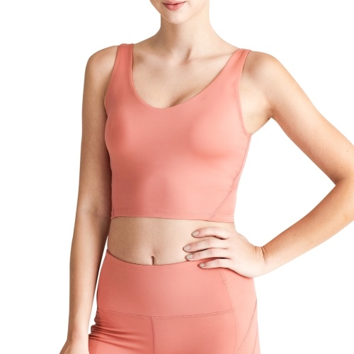 

Women Sports Bra U Back U Neckline Removable Padded Vest Athletic Workout Yoga Crop Top
