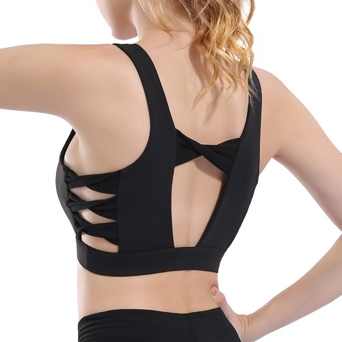

Woman Sports Bra Quick Dry Push-up Shockproof Padded Crop-Top Cute Tank-Top Underwear Yoga Workout Fitness Running