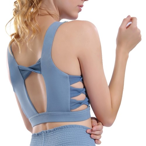 

Woman Sports Bra Quick Dry Push-up Shockproof Padded Crop-Top Cute Tank-Top Underwear Yoga Workout Fitness Running