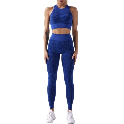

Women Yoga Suit Snake Pattern Quick Dry Seamless High Waist Legging with Stretch Sports Bra Workout Sportswear