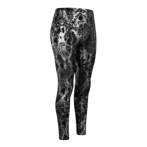 

Women Yoga Pants Snakeskin Print High Waist Butt Lifting Leggings Moisture-wicking Running Workout Tights