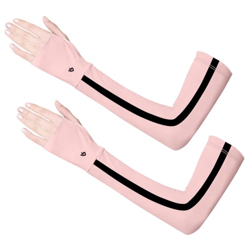 

Cooling Arm Sleeves with Finger Design Men Women UV Sun Protection Long Arms Sleeves Cover for Cycling Driving Running Golfing Football Basketball