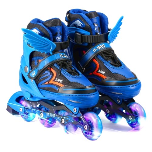 

Lixada Adjustable Inline Skates with Illuminating Wheels Skates Outdoor Skates For Kids Boys Girls Ladies