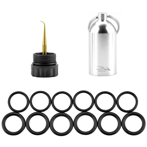 

Aluminum Alloy Mini Scuba Tank with One Pick Needle and O-Ring for Diving Yoke Scuba Accessory