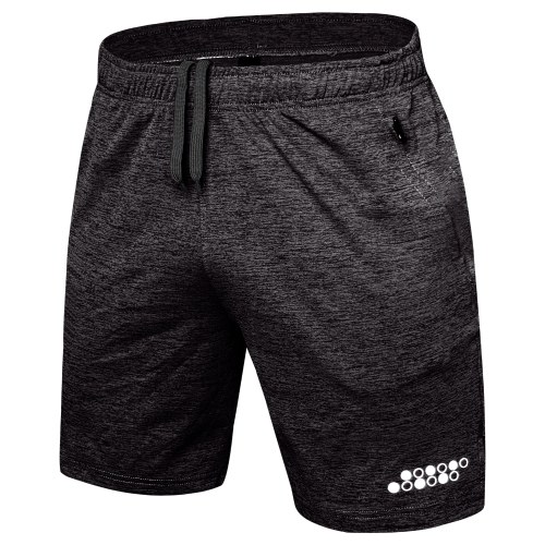 

Men Running Shorts Gym Sports Athletic Workout Shorts with Zipper Pockets