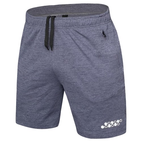 

Men Running Shorts Gym Sports Athletic Workout Shorts with Zipper Pockets