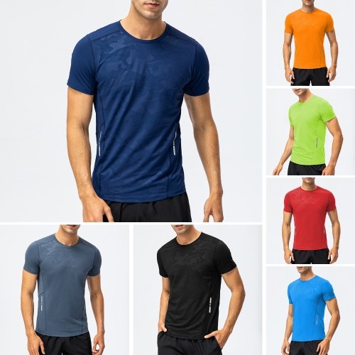 

Summer New Sport T-Shirt Quick Dry Breathable O Neck Camouflage T-Shirts for Running Workout Hiking Outdoor