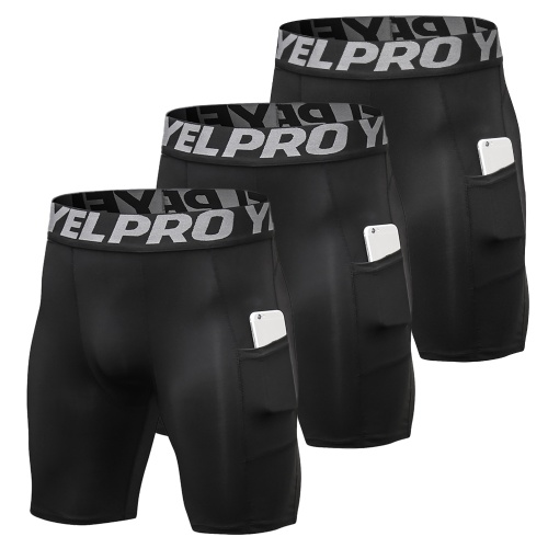 

Doorslay 3 Pack Men Sports Shorts Active Workout Underwear with Pocket