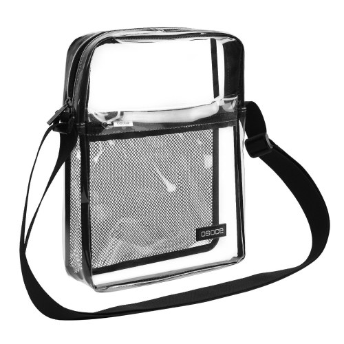 

Transparent Crossbody Bag Men Women Clear Shoulder Bag for Sports Travel Shopping