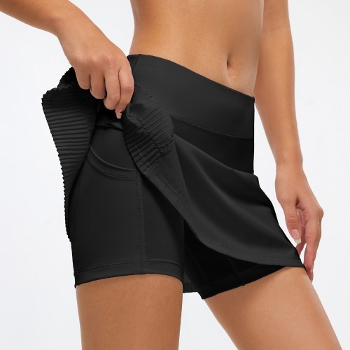 

Women Tennis Skirts with Pockets Pleated 2-in-1 Inner Shorts Workout Athletic Skorts Sportwear